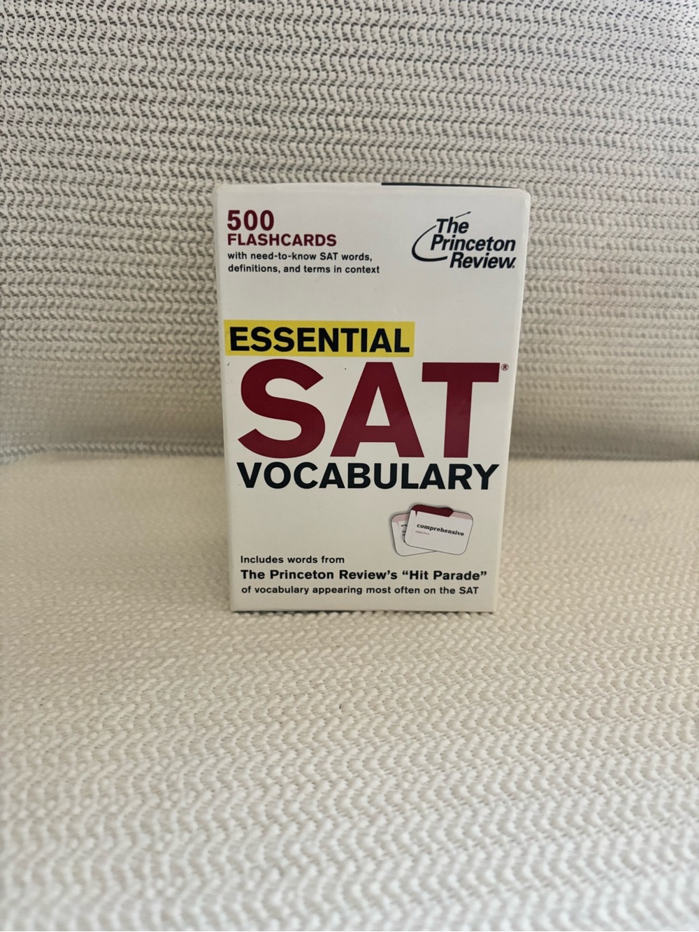 The Princeton Review Essential SAT Vocabulary Flashcards - White/Maroon